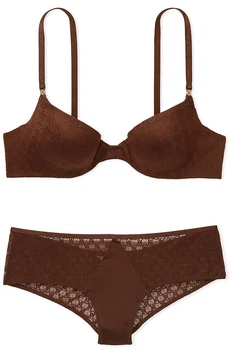 Комплект женского белья Victoria's Secret Very Sexy Icon Ganache (лиф 36C + трусики Cheeky M)