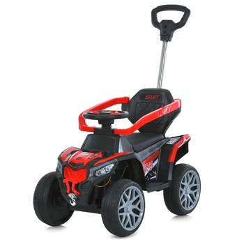 Дитяча каталка-толокар Квадроцикл Bambi Racer (M 6126EBLR-3) шкіра, музика, світло