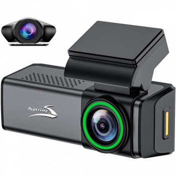 Автомобільний відеореєстратор Aspiring Alibi 10 QHD 1440p Dual WI-FI 3.2'' 2560x1440 microSD Black (AL10QHD25DW)
