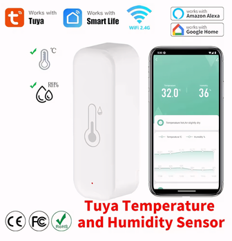 Умный WiFi датчик температури и влажности Tuya Smart ZY-TH02