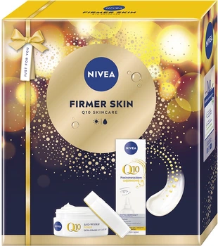 Набор для женщин NIVEA Firmer Skin Q10 Power против морщин Дневной крем 50 мл + Крем для кожи вокруг глаз 15 мл (4006000200408)