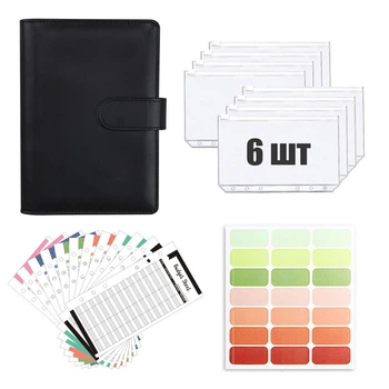 Блокнот органайзер для купюр Budget Planner черный блокнот для денег