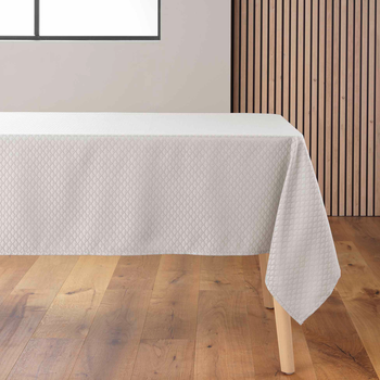 Скатертина Douceur d'intérieur Artea з ніжним візерунком тауп 140 x 240 см (3574387233452)