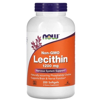 Лецитин соєвий NOW Foods (Lecithin) 1200 мг 200 шт