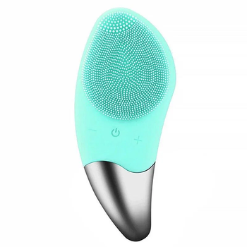 Электрическая силиконовая щетка-массажер для чистки лица Sonic Facial Brush Голубая