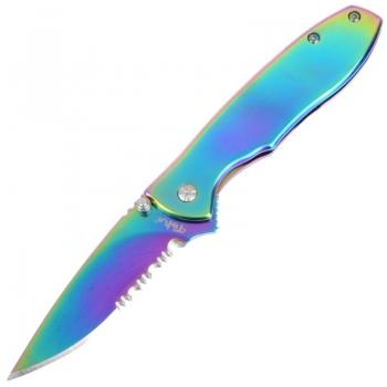 Складной нож TEKUT Fairy LK5035A (полная длина 17 1см длина лезвия 7 4см) хамелеон