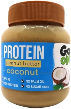 Протеїнова арахісова паста GO ON Nutrition Protein Peanut Butter Coconut 350 г Кокос (5900617041241)