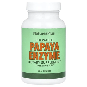 Травні ферменти папайї Natures Plus (Chewable Papaya Enzyme Supplement) 360 шт