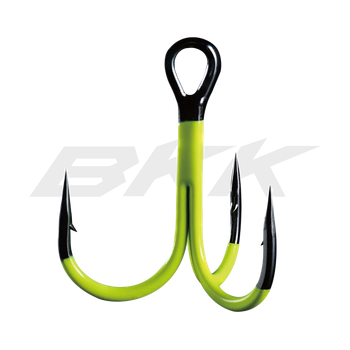 Гачок потрійний BKK Treble Spear-21 UVC Chartreuse №2/0 (5шт)