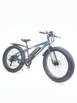 Электровелосипед Hammer Fatbike 26" (1000W 48V 21Ah) Черно- синий