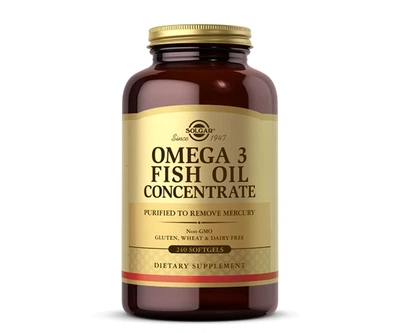 Риб'ячий жир концентрат Solgar (Omega-3 fish oil) 2000 мг 240 шт