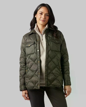 Нейлоновая легкая куртка (Еврозима) 32 Degrees Lightweight Poly-Fill Shirt Jacket Color: Forestwood (T4FL0A23PRT-DKG) 2XL