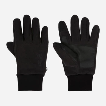 Перчатки флисовые с сенсорными пальцами Jack Wolfskin Vertigo Glove A65236-6000 M Черные (4064886544436)