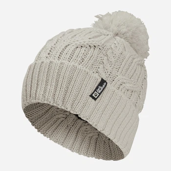 Шапка Jack Wolfskin Pompom Beanie 1905092-A0056 One Size Бежевая (4064886510158)