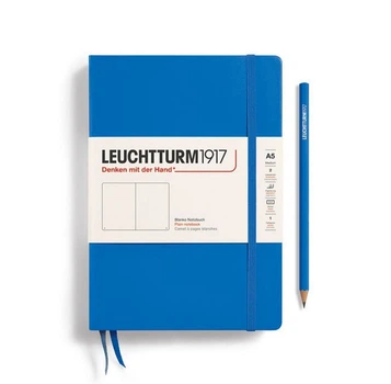 Блокнот Leuchtturm1917, Середній, Sky, Чисті аркуші