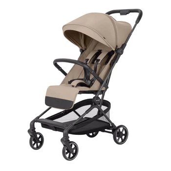 Прогулянкова коляска CARRELLO Evo CRL-5533 Parchment Beige 2026, всесезонна, складання книжкою, амортизація, компактна