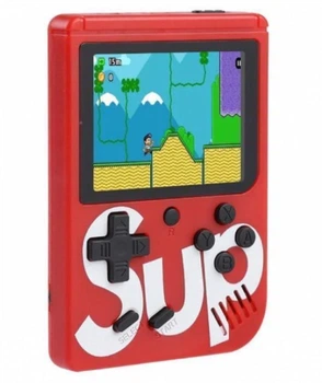 Портативная игровая приставка Sup Game Box 400 встроенных игр 8-bit красная