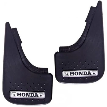 Бризковики малі "Honda" Сріблясті. Напис + М'який бриз-к із видавлен. шипами "Елегант" (2шт)