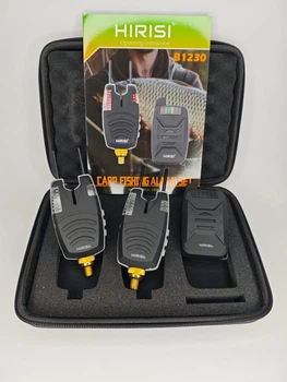 Комплект сигналізаторів покльовки з пейджером Hirisi b1230 2+1 (snag bar, повністю водозахищені)