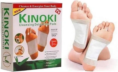 Пластыри для очищения организма через стопы Kinoki Detox для ног 10 шт