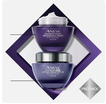 Набір денний та нічний крем AVON Anew Platinum 55+