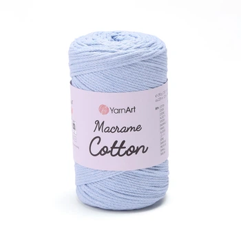 Шнур плетений YarnArt macrame cotton 2мм блакитний (№760)