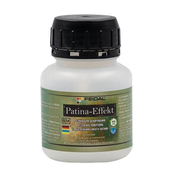 Патина Feidal Patina-Effekt для декорирования металлических поверхностей, эффект меди Зеленый 0.1 л
