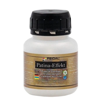 Патина Feidal Patina-Effekt для декорирования металлических поверхностей, эффект меди Желтый 0.1 л