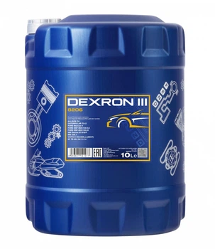 Трансмиссионное масло Mannol 8206 DEXRON III AUTOMATIC TRANSMISSION FLUID 10л
