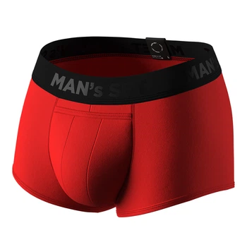 Чоловічі анатомічні спортивні боксери Sport w/fly, Black Series, червоний 2XL BS125-07