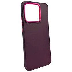 Накладка Matte Colorful Metal Frame Xiaomi Redmi Note 13 Pro Plus (Бордовий)