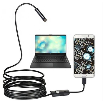 Камера эндоскоп Android and PC, гибкая USB-камера