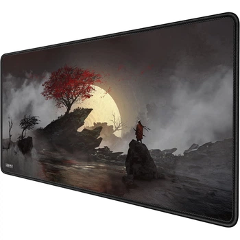Игровая поверхность (Коврик для мышки) SHLab Самурай и Сакура SHM-318 (70х40 см) (41426)