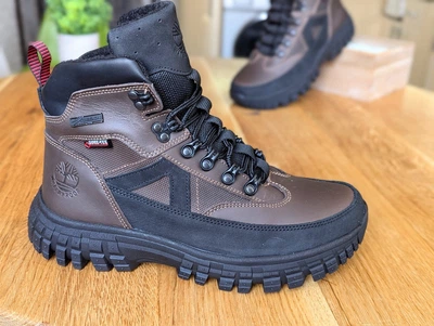 Спортивные кожаные ботинки на меху Timberland Waterproof 40 (Hiker)