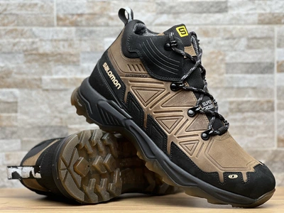 Спортивні шкіряні черевики, кросівки термо Salomon Ranger Gore-Tex Coyote 41