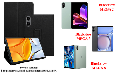Чохол-підставка CRAYTON для Blackview MEGA 2, MEGA 3, MEGA 8 – стиль, захист і ручна збірка, колір Чорний