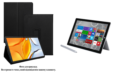 Чехол-подставка CRAYTON для Microsoft Surface Pro 2, Pro 3, Pro 4 – стиль, защита и ручная сборка, цвет Черный
