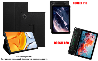 Чехол-подставка CRAYTON для DOOGEE R10, DOOGEE R20 – стиль, защита и ручная сборка, цвет Черный