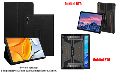 Чохол-підставка CRAYTON для Oukitel RT5, Oukitel RT6 – стиль, захист і ручна збірка, колір Чорний