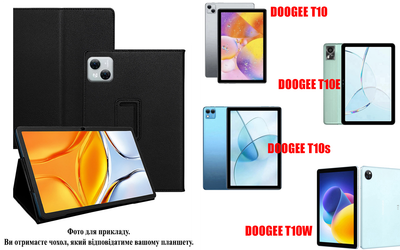 Чохол-підставка CRAYTON для DOOGEE T10, T10E, T10s, T10W – стиль, захист і ручна збірка, колір Чорний