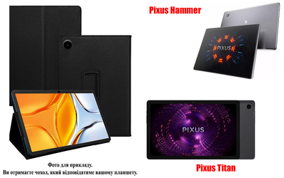 Чехол-подставка CRAYTON для Pixus Hammer, Pixus Titan – стиль, защита и ручная сборка, цвет Черный