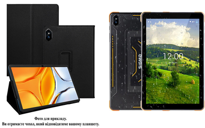 Чехол-подставка CRAYTON для Sigma mobile TAB A1033 X-treme – стиль, защита и ручная сборка, цвет Черный