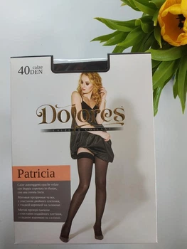 Панчохи жіночі Dolores Patricia 40 den 3/4 чорні капронові