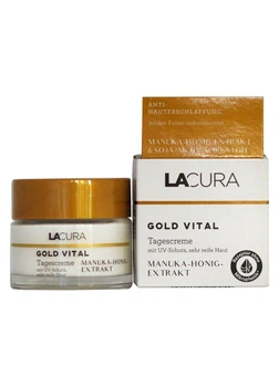 Денний крем для обличчя Lacura Gold Vital Tagescreme 60+ LSF15 50 мл
