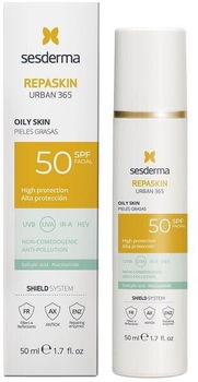 Сонцезахисний крем Sesderma Repaskin Urban 365 SPF 50 для жирної шкіри 50 мл (8429979482556)