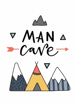 Декор для стен: постер Man Cave в рамке 30×40 см Без бренду