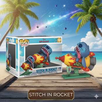 Фігурка Ліло і Стіч Фанко Поп Дісней Стіч в ракеті Funko Pop Disney Lilo Stitch Stitch in Rocket 10 см №102