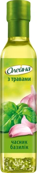 Олія ріпакова Олейна з травами Часник та базилік Першого віджиму 250 мл (5900012014376)