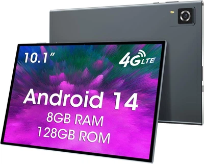 Планшет 10" CWOWDEFU P25L 4/128Gb / 4G / 2-SIM / 8 ядер / Android 14 /6000 mAh / Черно-серый (102003005) - Уценка