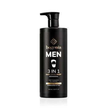 Мужское средство Man 3 in 1 Hair Face Body Wash Bogenia BG450 №001